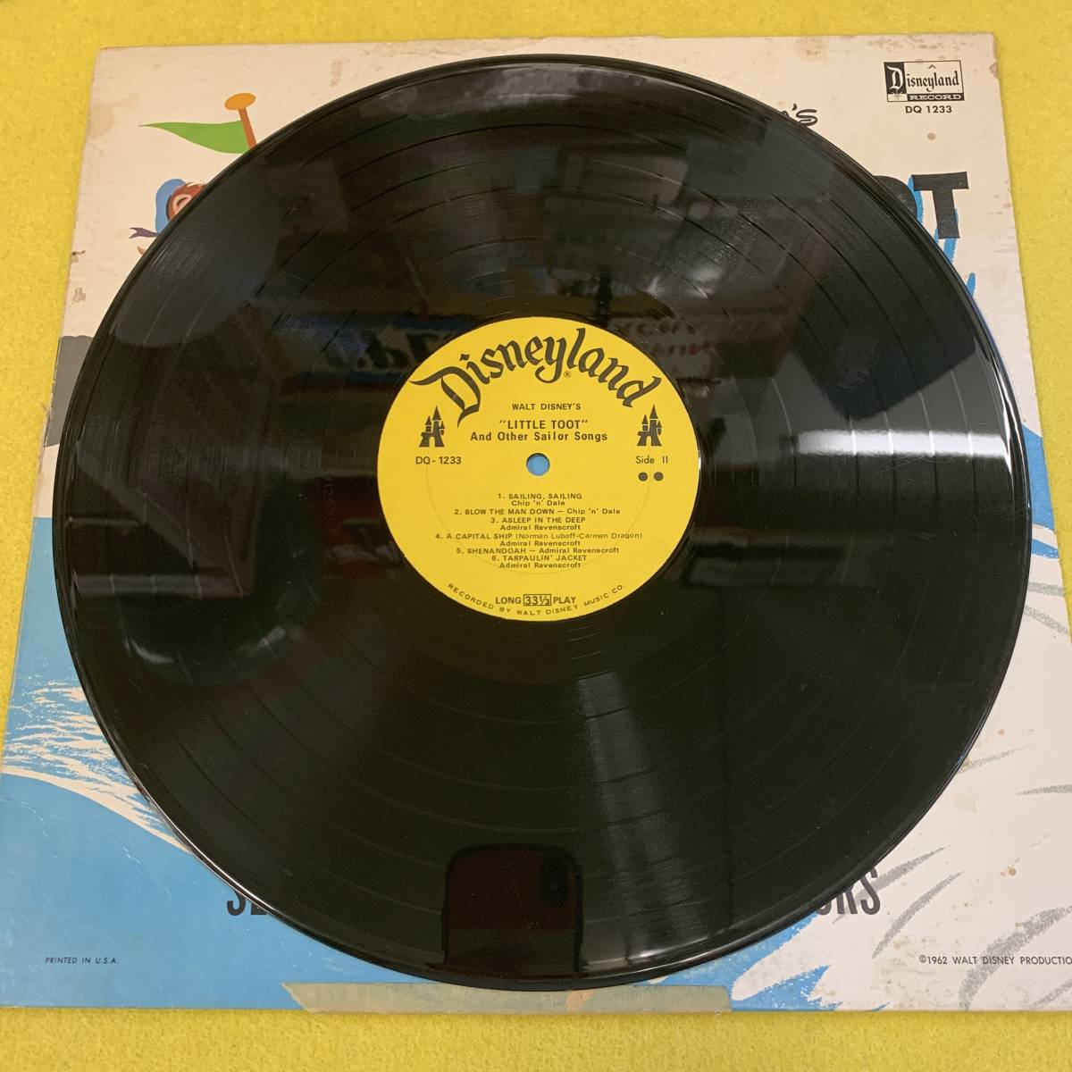 【Walt Disney★ディズニー】1962 Little Toot/Chip 'N' Dale チップとデール★LP レコード・Record・Vinyl★子供・チャイルド★WDP