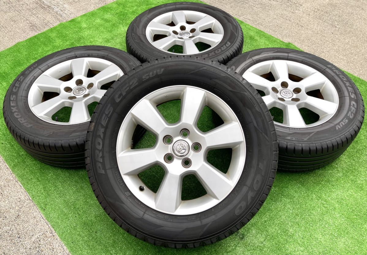トヨタ 30系 ハリアー 純正 17インチ アルミホイール★TOYO 2019年製 ラジアルタイヤ 225/65R17 4本 セット★RAV4 ヴァンガード等にも