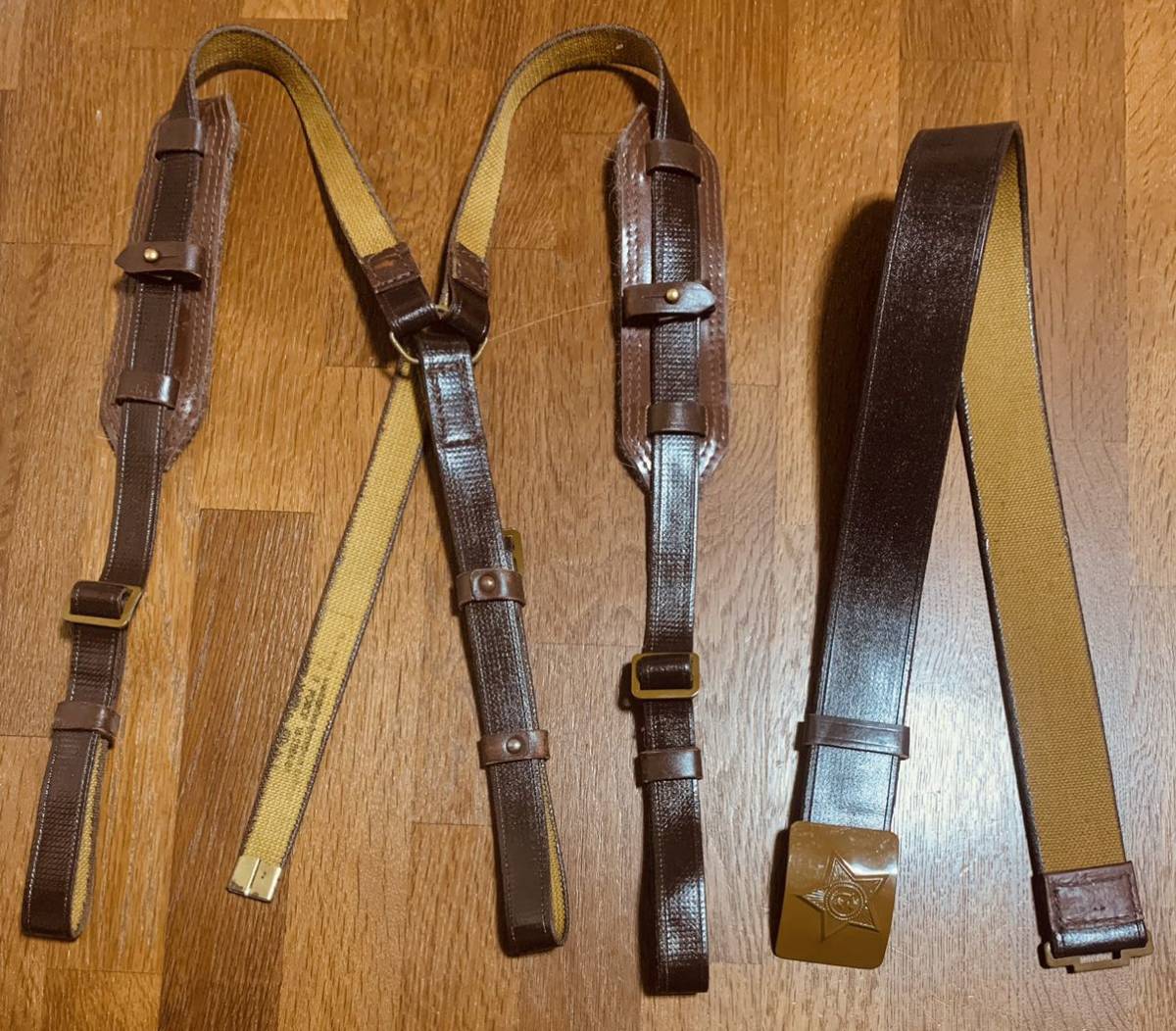 ソ連軍 野戦装備用 ベルト サスペンダーセット サイズ2 ③ W ～105cm