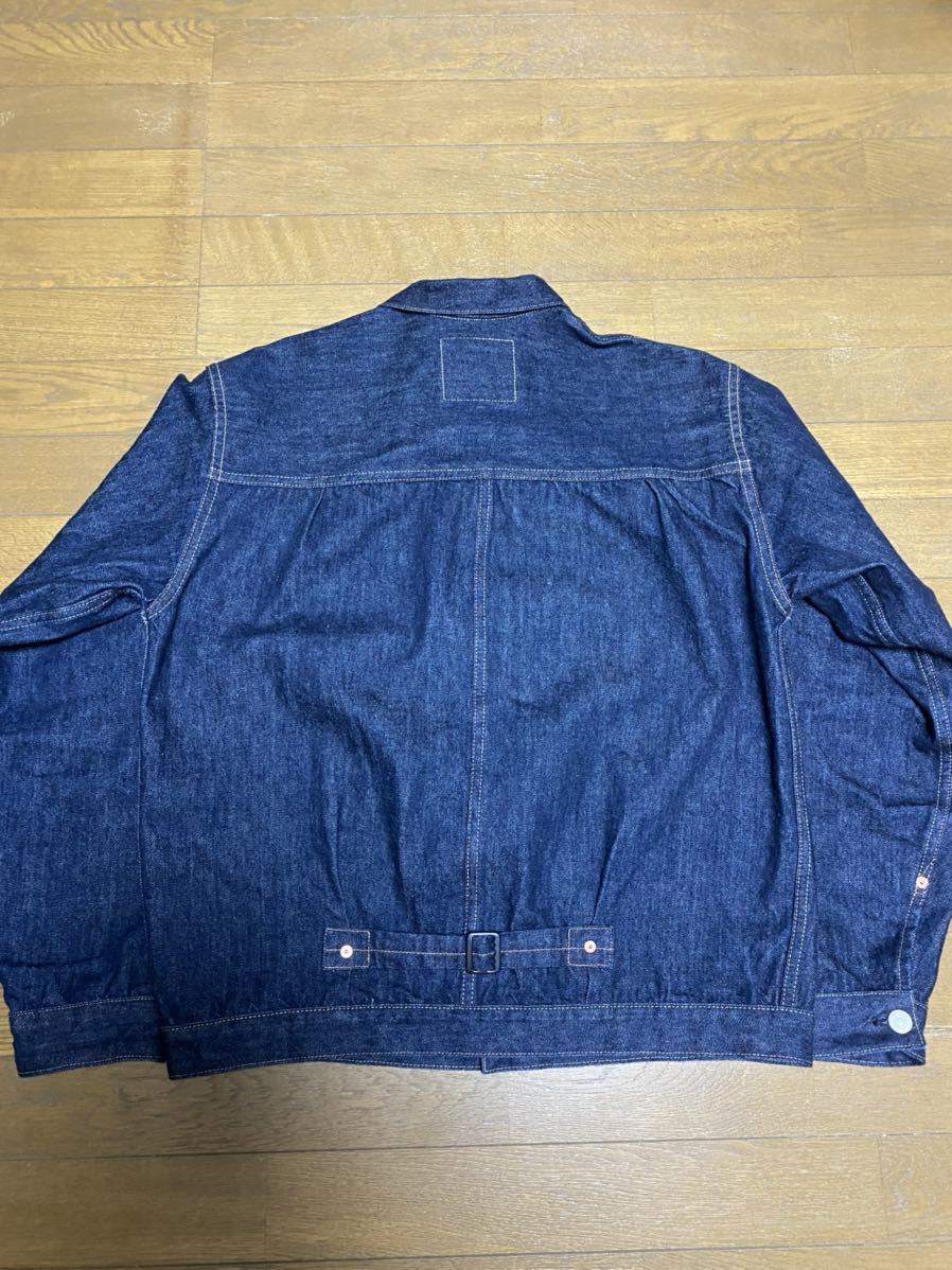 美品】WAREHOUSE 2001XX size44 T-BACK仕様 一枚袖 レインボーステッチ 
