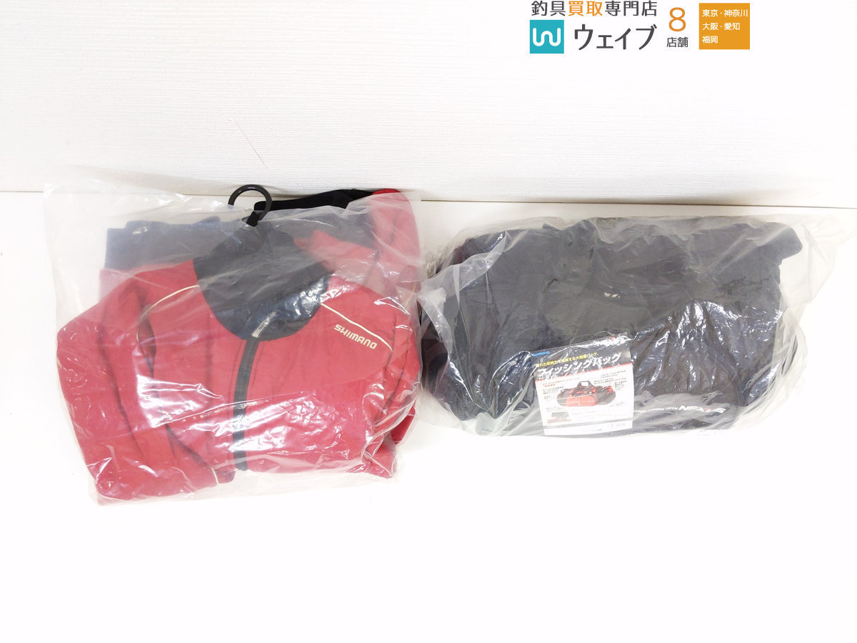 シマノ ネクサス フィッシングバッグ BA-111C M・MD-032C ブレスハイパー+℃インシュレーションサーマルスーツ 計2点セット