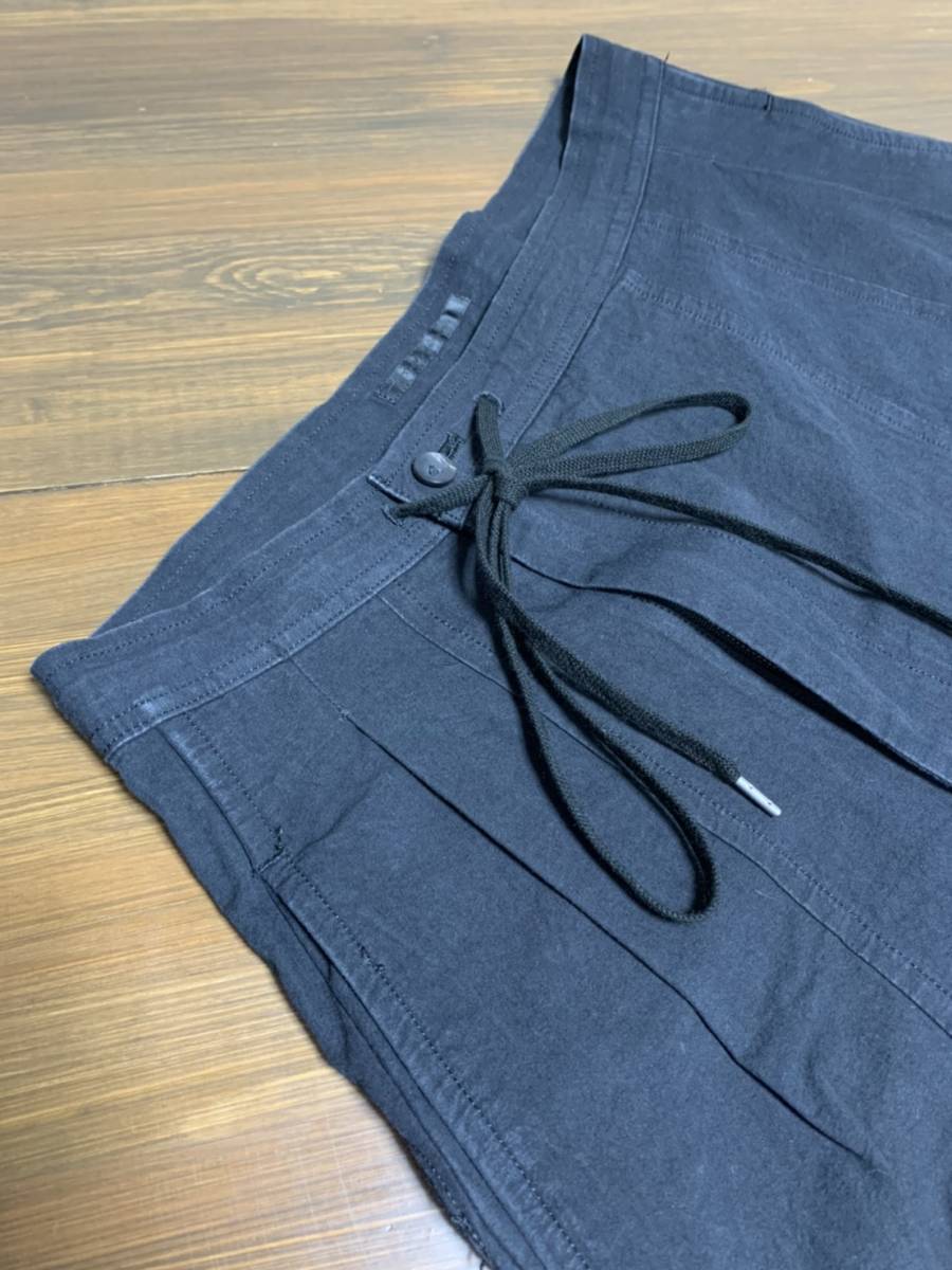 [ THE VIRIDI-ANNE] コットンリネン イージーサルエルパンツ 1 ブラック ザ・ヴィリジアン The Viridi-anne - pants スキニーイージーパンツ サイズ2