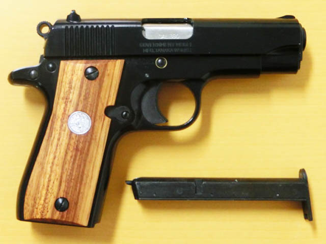 タナカ 木製グリップ コルト380オート タナカワークス ガス フレーム