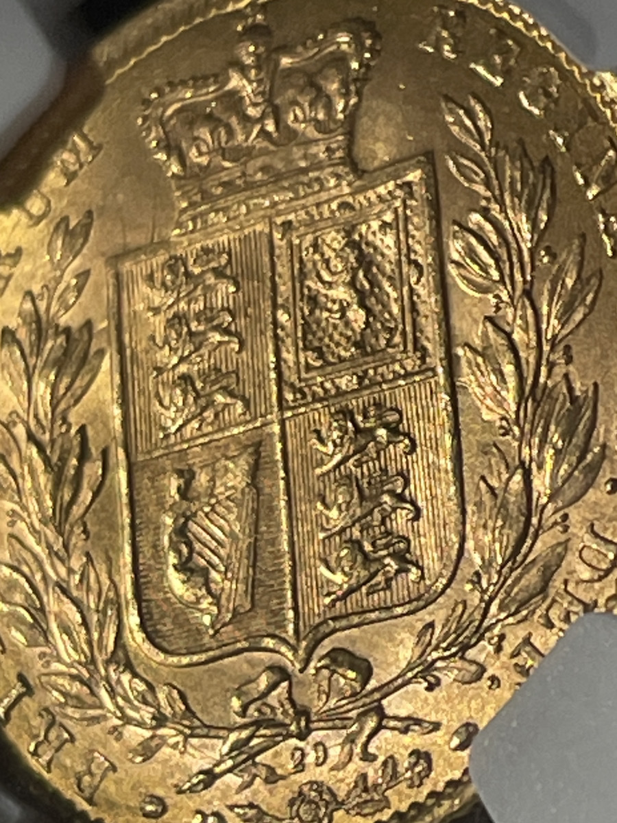 英国 美金貨 ビクトリア ヤングヘッド 1871年 シールド ソブリン 金貨