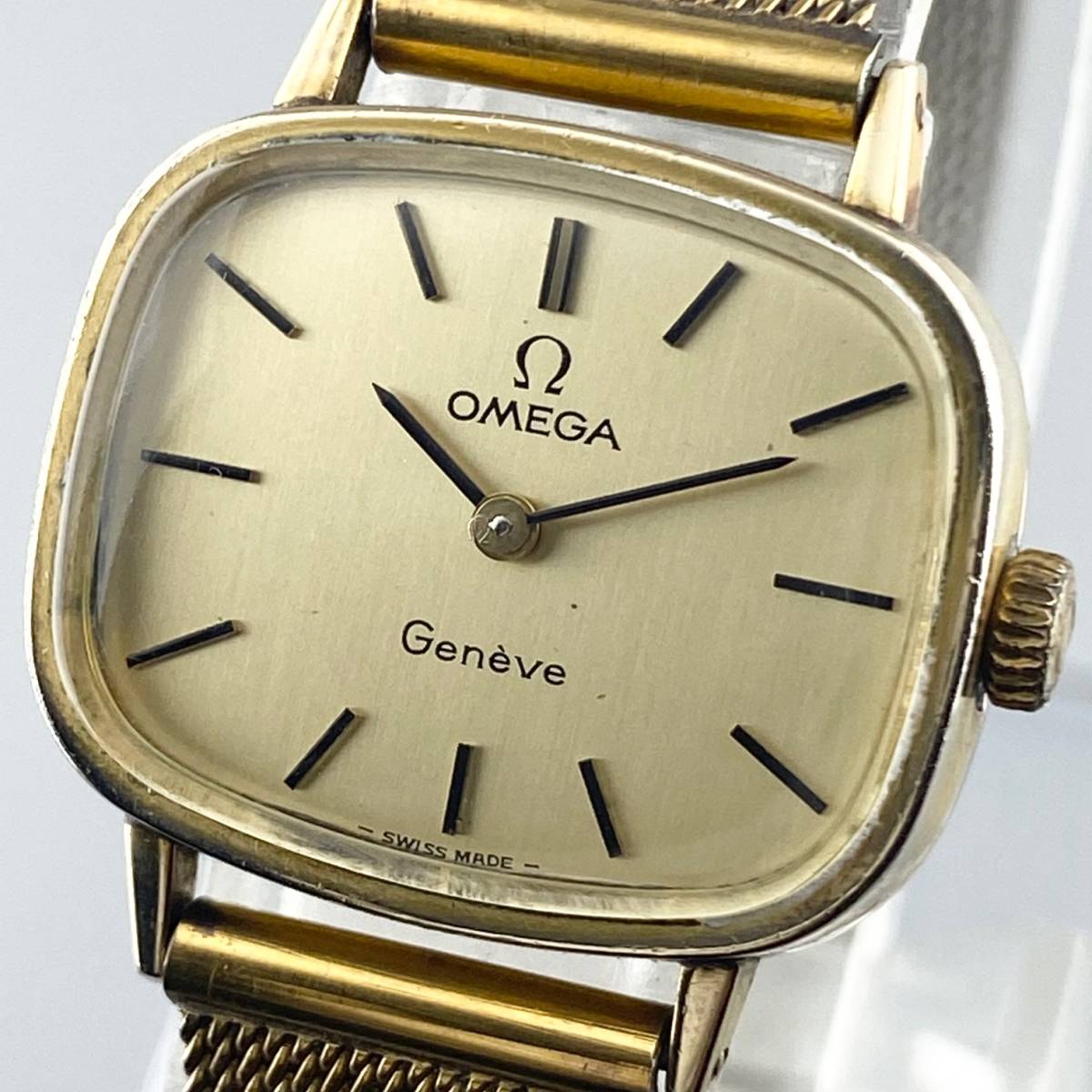 オメガ ジュネーブ スクエア OMEGA GP×SS 手巻き Geneve 1円スタート訳 