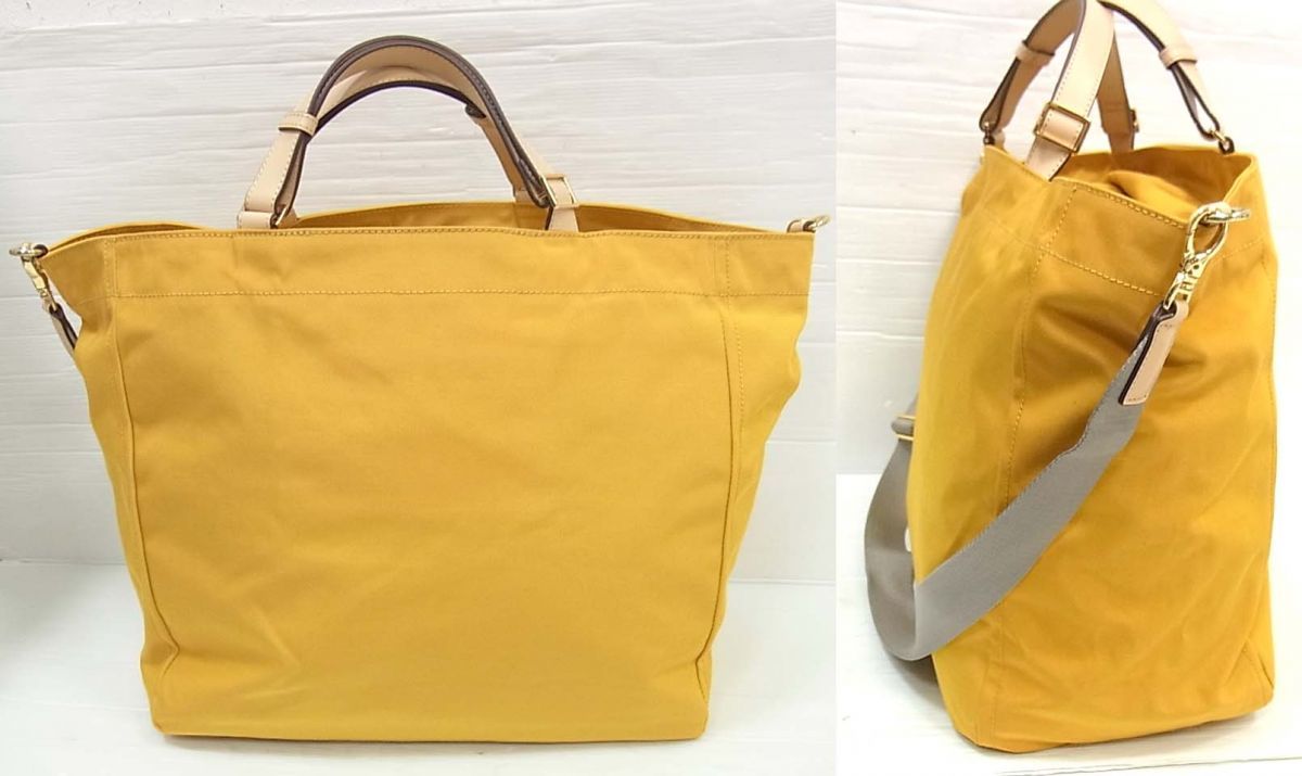 ◎サザビー トートバッグ ショルダーバッグ 大きいサイズ レザー使い 