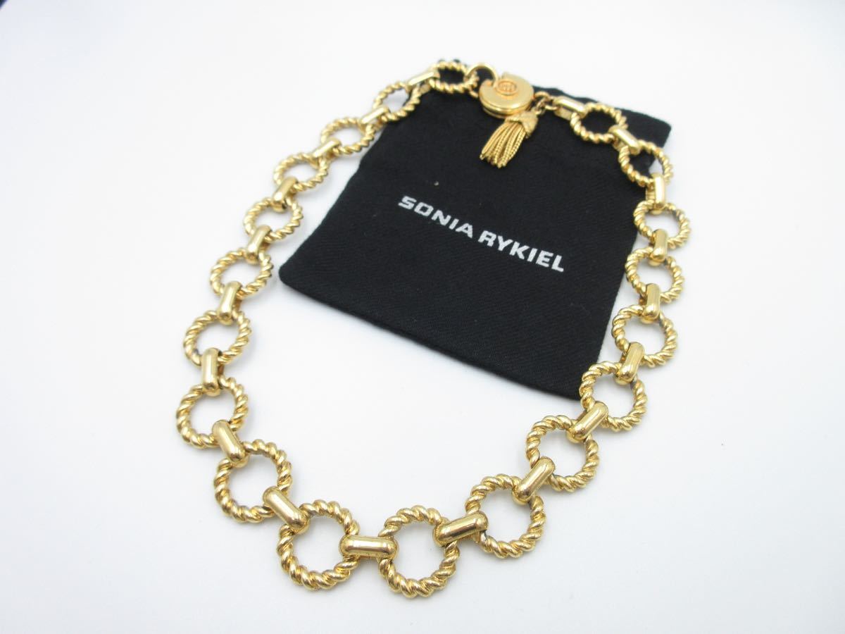 ソニアリキエル ネックレス サークル ヴィンテージ SONIA RYKIEL 