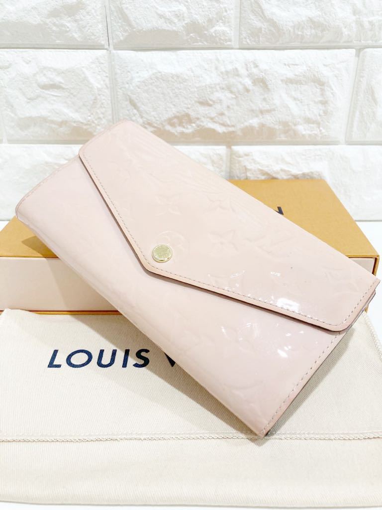 【正規品】ヴィトン　ヴェルニ　長財布 LOUIS VUITTON 】美品 ルイヴィトン モノグラム ヴェルニ 長財布