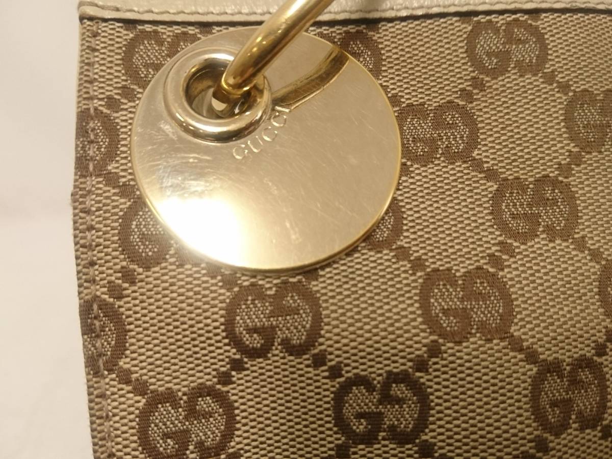 GUCCI グッチ GGキャンバス 120841 213048 ショルダーバッグ/ベージュ 