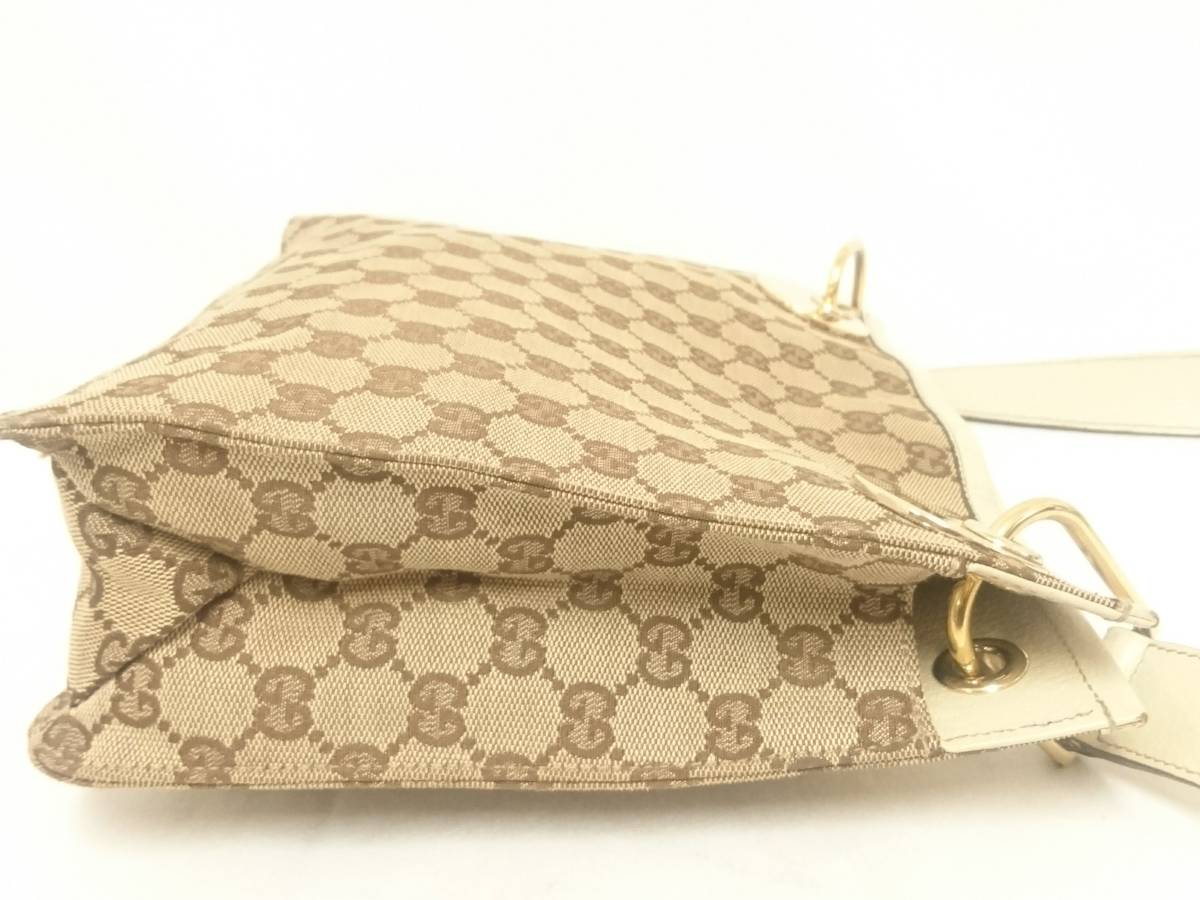 GUCCI グッチ GGキャンバス 120841 213048 ショルダーバッグ/ベージュ 