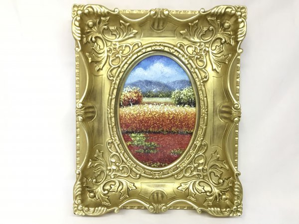 赤字超特価，安い 岡野正明 風景８ 油彩画 額縁外寸31.5ｘ38.5ｘ5.5㎝ 絵19.0ｘ26.0㎝ボードＳＭ サイン右下(自然、風景画)｜売買されたオークション情報、yahooの商品情報をアーカイブ公開 - オークファン 自然、風景画