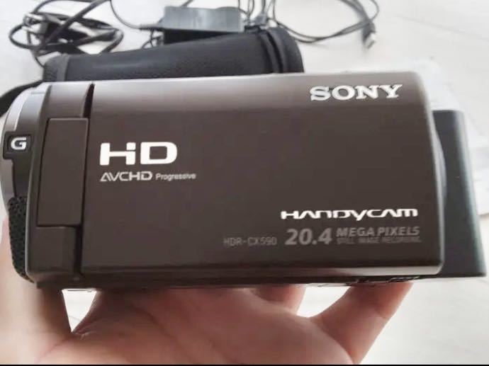 SONY HDビデオカメラ Handycam HDR-CX590V ボルドーブラウン SONY HDR