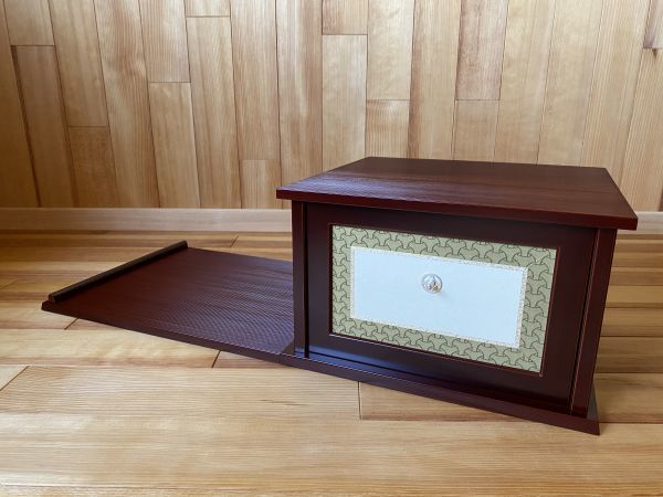 美品 即中斎好写 溜塗【小袋棚 紙共箱】 茶道具 茶の湯の棚
