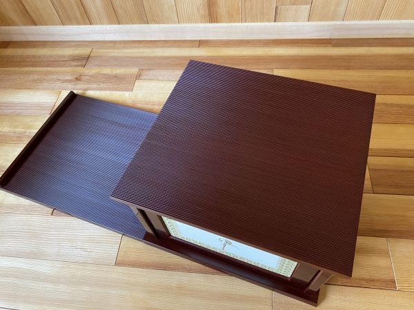 美品 即中斎好写 溜塗【小袋棚 紙共箱】 茶道具 茶の湯の棚