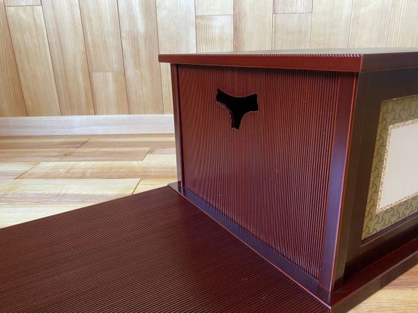 美品 即中斎好写 溜塗【小袋棚 紙共箱】 茶道具 茶の湯の棚