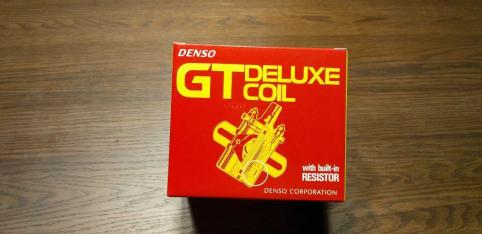 ▼デンソー GTデラックス　イグニッションコイル DENSO GT DELUXE COIL　新品 デンソー　GTデラックス　イグニッションコイルはレジスタ（抵抗器）がコイルケース外側ではなく内蔵されています