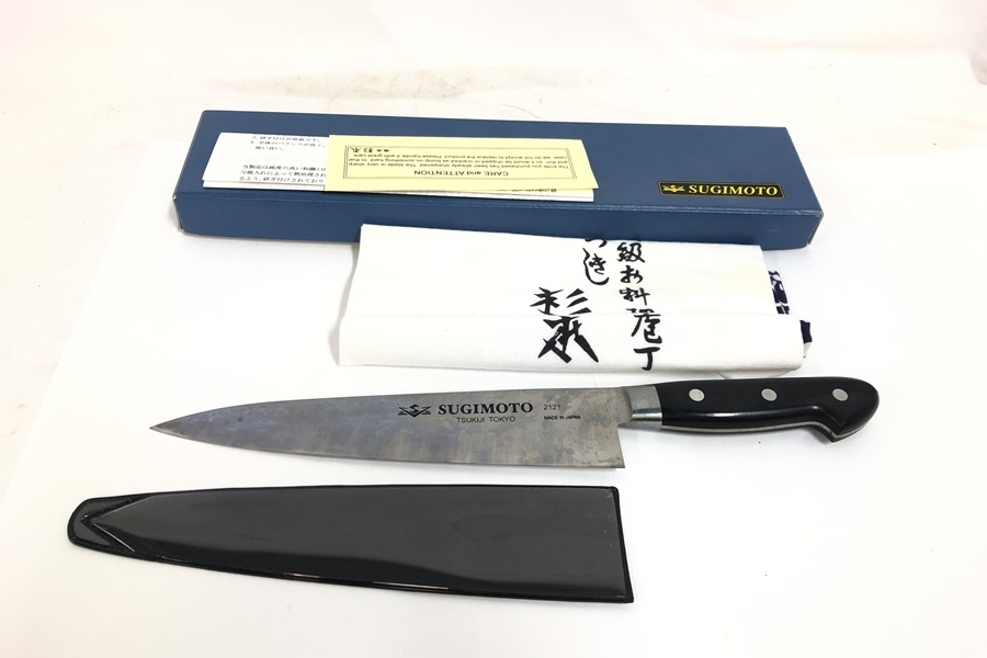東京)東京杉本刃物 牛刀 ツバ付最上級品 210mm 2121