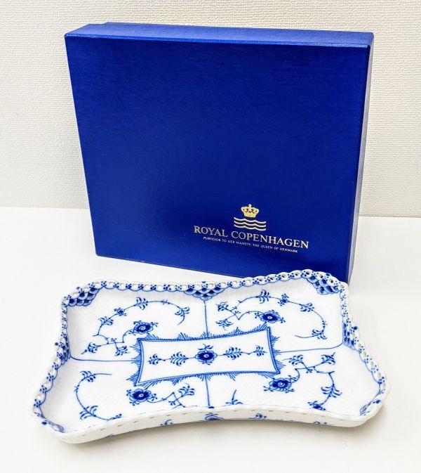 未使用 ROYAL COPENHAGEN ロイヤルコペンハーゲン ブルーフルーテッド 
