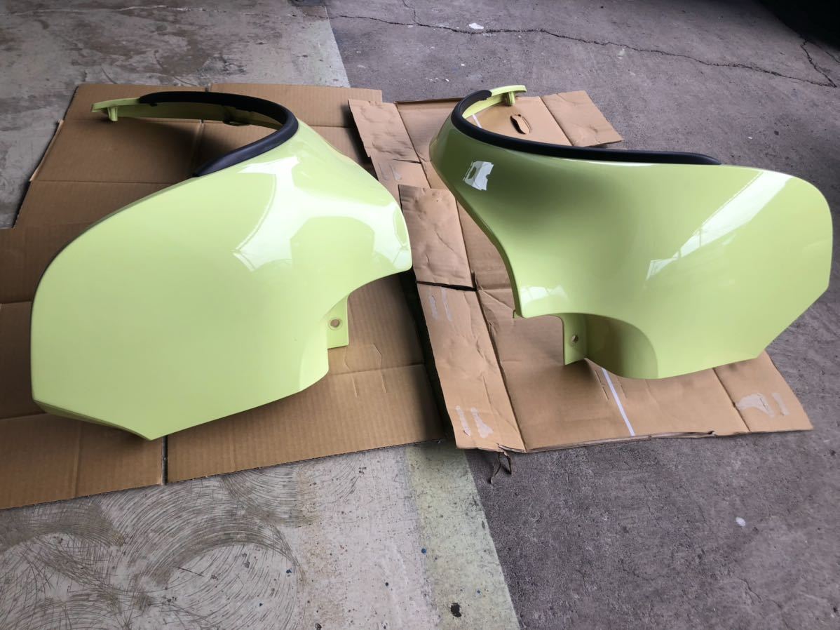 MCC Smart K 450 純正 スマートK 軽 軽登録 リアフェンダー 左右セット モールセット 黄緑