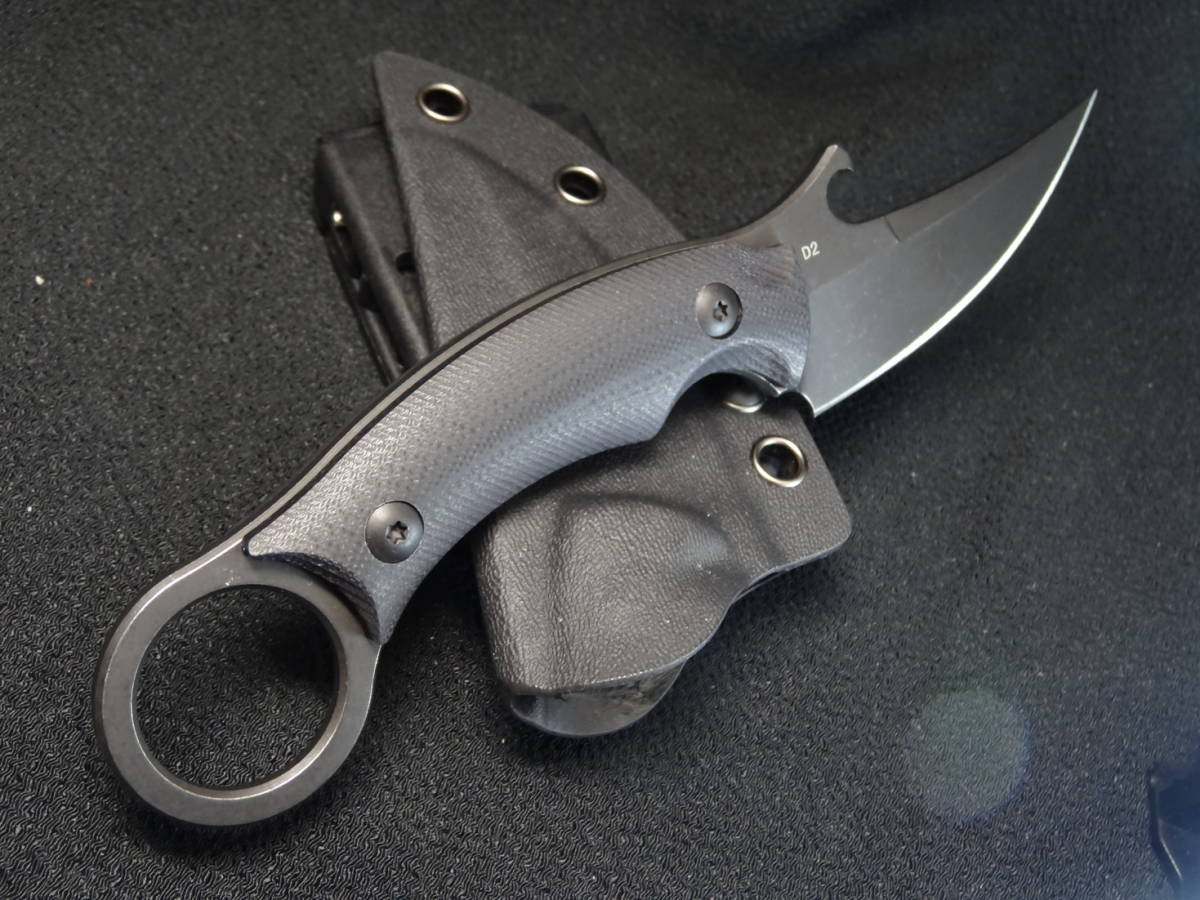 リカーブブレード カランビットナイフ 特徴的なエッジブレイク搭載 順手 も逆手 も操作性良好 D2工具鋼ブレード その他 売買されたオークション情報 Yahooの商品情報をアーカイブ公開 オークファン Aucfan Com