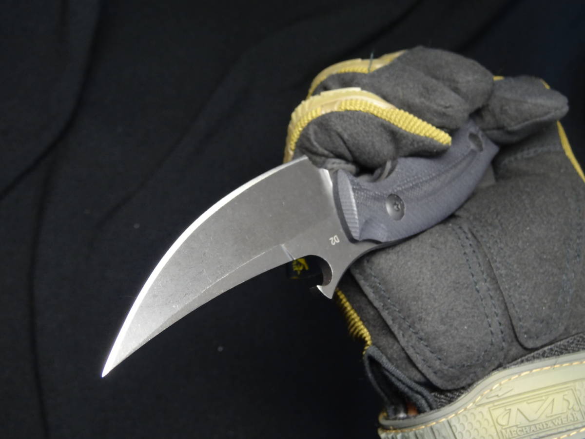 リカーブブレード カランビットナイフ 特徴的なエッジブレイク搭載 順手 も逆手 も操作性良好 D2工具鋼ブレード その他 売買されたオークション情報 Yahooの商品情報をアーカイブ公開 オークファン Aucfan Com