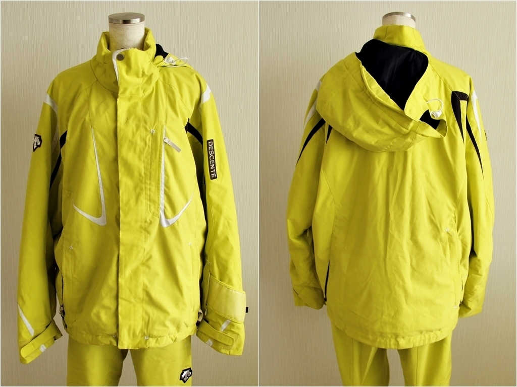 デサント スキーウェア DESCENTE イエロー 上下セット スキー - 上下