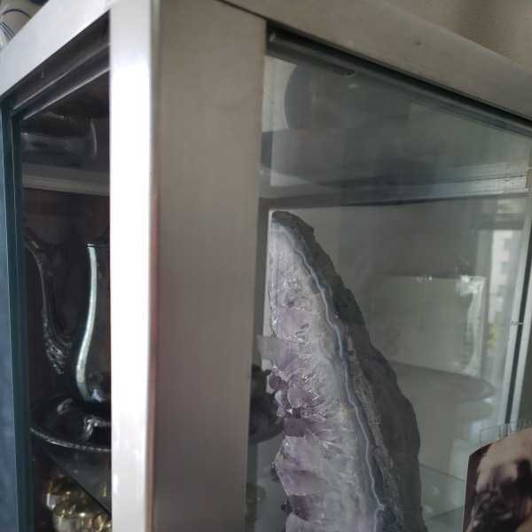 アクリルショーケース 大型 W600mm H600mm D600mm br ガラス色 背面黒