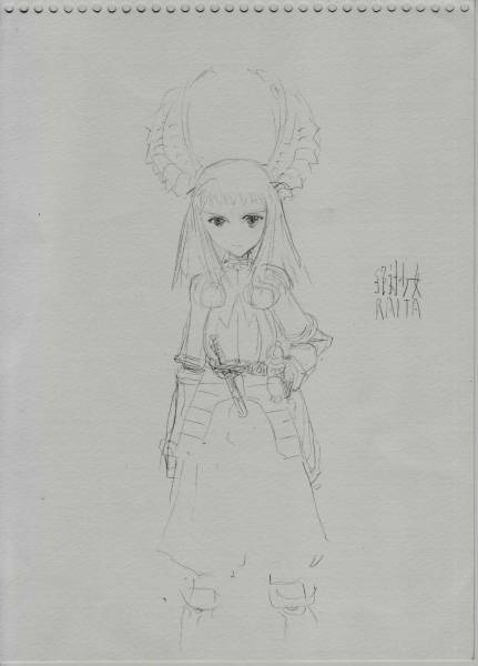 絶対少女 Raita 本庄雷太 直筆イラスト 戦場のヴァルキリア サイン 直筆画 売買されたオークション情報 Yahooの商品情報をアーカイブ公開 オークファン Aucfan Com