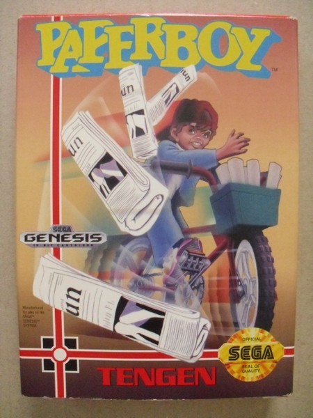 定番人気，最新作 MD GENESIS PAPER BOY 北米版 紙箱版 ペーパーボーイ 箱説あり(アクション)｜売買されたオークション情報、yahooの商品情報をアーカイブ公開 - オークファン メガドライブ