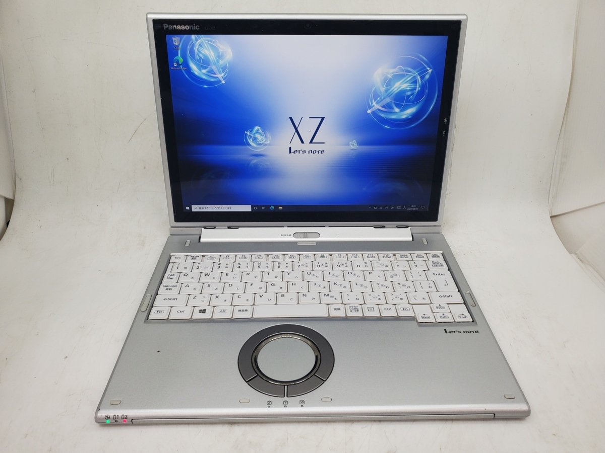 【Panasonic】Let'snote CF-XZ6 Core i5-7300U 2.60GHz 8GB SSD256GB 12inch Webカメラ 累積使用8280時間 Windows10Pro 中古PC ACなし