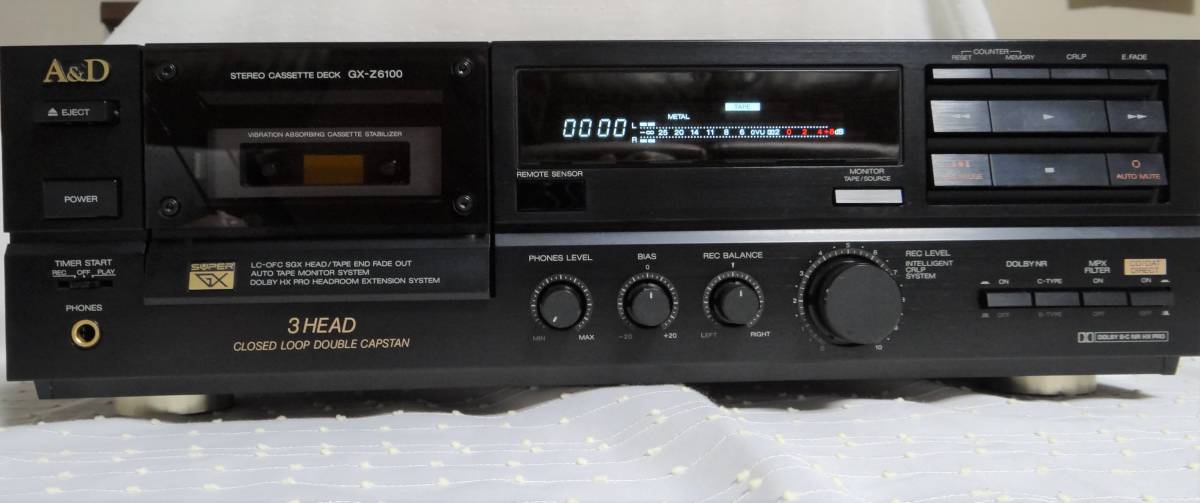 カセットデッキ A&D GX-Z6100 【ジャンク】 G 3578 【公式通販】