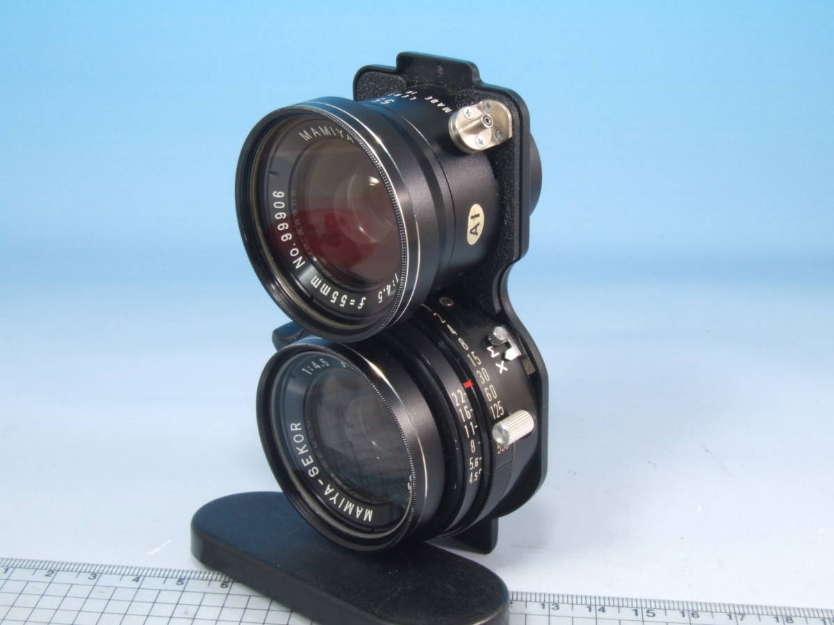 美品】MAMIYA SEKOR 55mm F4.5 二眼レフ交換レンズ 美品】MAMIYA SEKOR