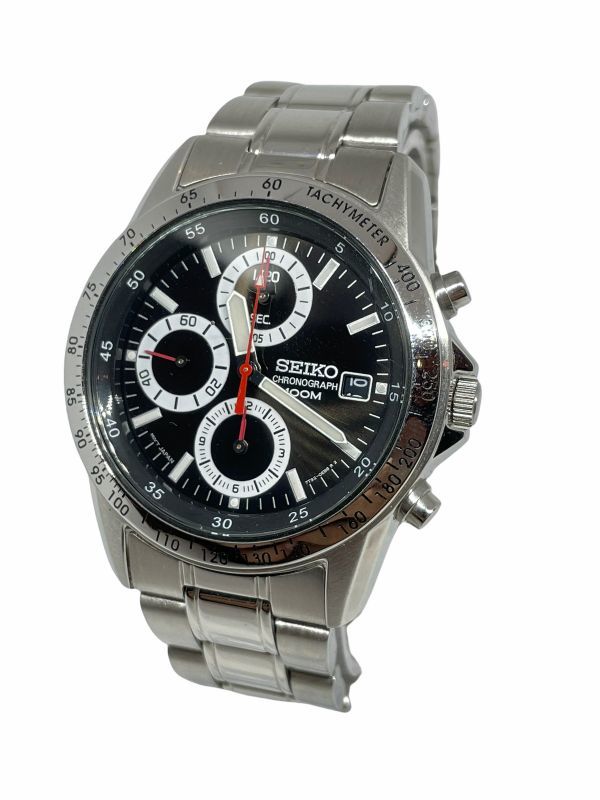 格安，安い セイコー SEIKO 7T92-0DW0 クロノグラフ 100M メンズ腕時計 