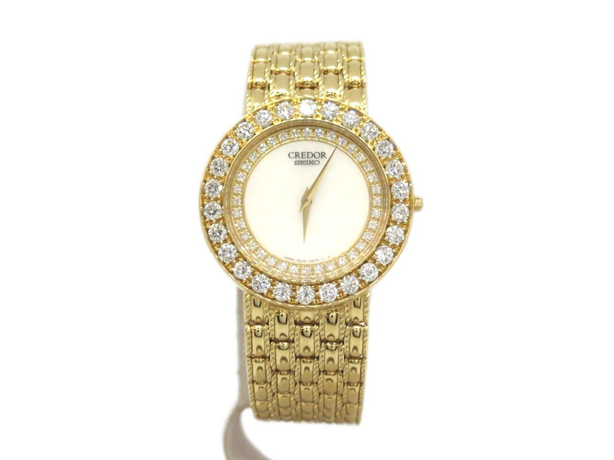 クレドール セイコー 腕時計 SEIKO K18YG 中古 メンズ クオーツ
