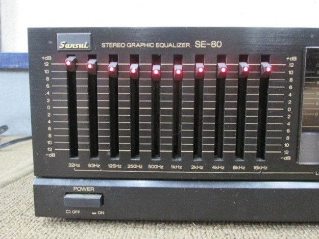 ジャンク】SANSUI グラフィックイコライザー SE-80 グライコ