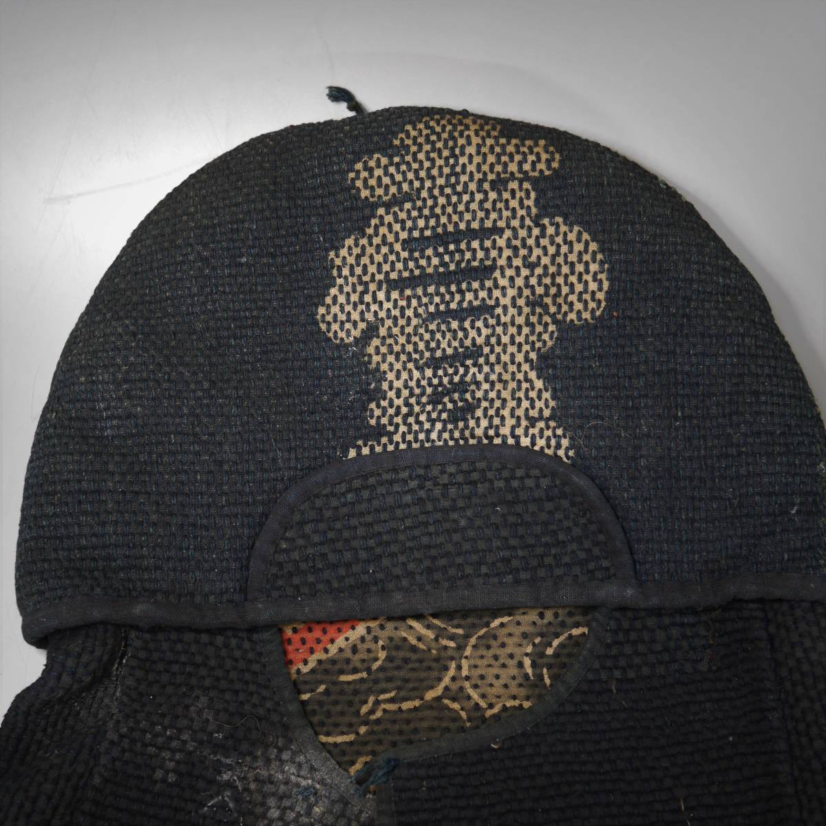 旧家から～◇ 火消し 帽子 古布 藍染 消防 着物 半纏 明治期