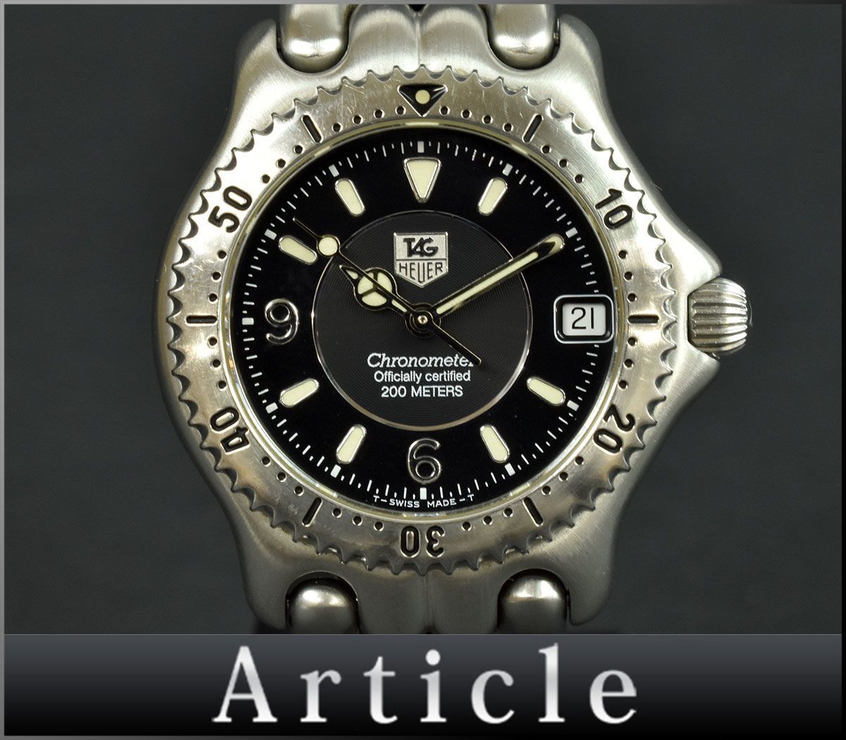 109789☆動作確認済 TAG Heuer タグホイヤー セルクロノメーター 