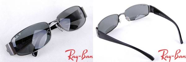 ★RayBanレイバン 偏光サングラス ☆ RB3238 GUN SILVER_2