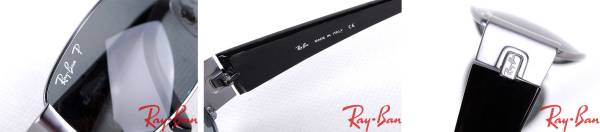 ★RayBanレイバン 偏光サングラス ☆ RB3238 GUN SILVER_3