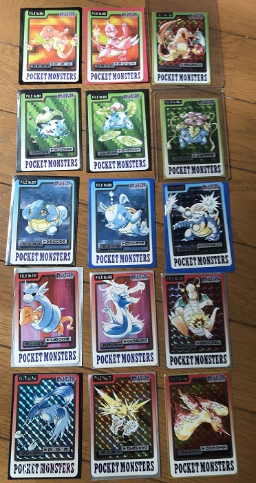 バンダイバンプレストポケモンカードダス 御三家他進化セット+α