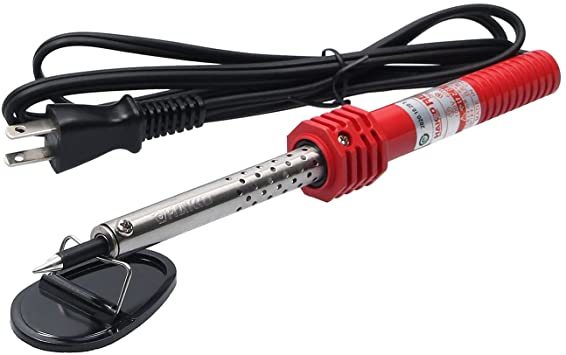 消費電力:60W 白光(HAKKO) RED 電気器具/電気修理用はんだこて 60W 簡易こて台付き 503_1