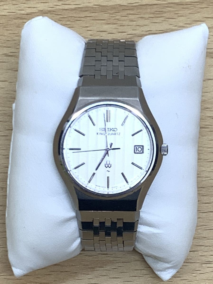 H 【1円～】 SEIKO セイコー KING QUARTZ キング クオーツ デイト 0852