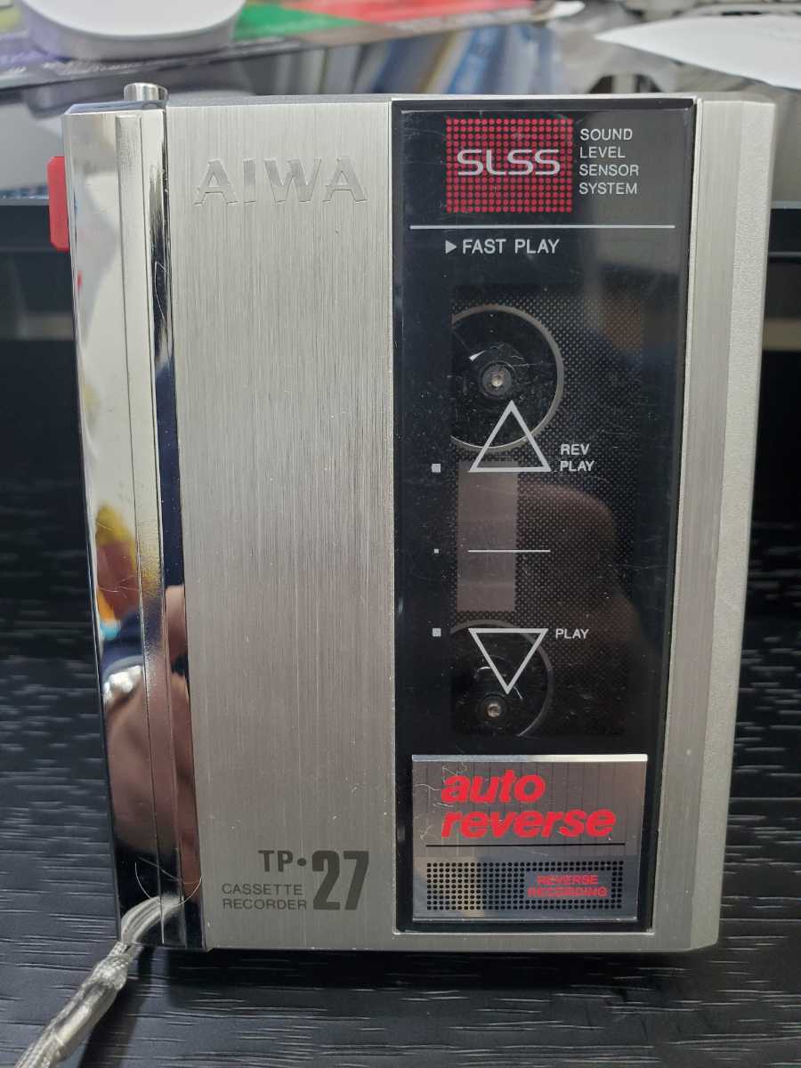 【2483】アイワ　AIWA　オートリバース　カセットプレイヤー　TP-27　1円スタート！！
