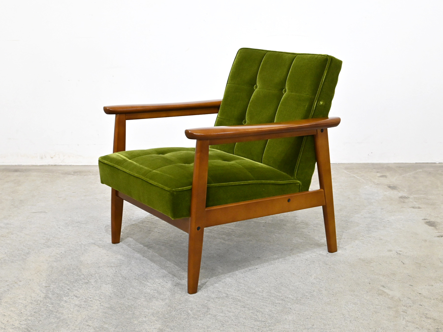 カリモク60 Kチェア1シーター モケットグリーン 50周年限定品 カリモク