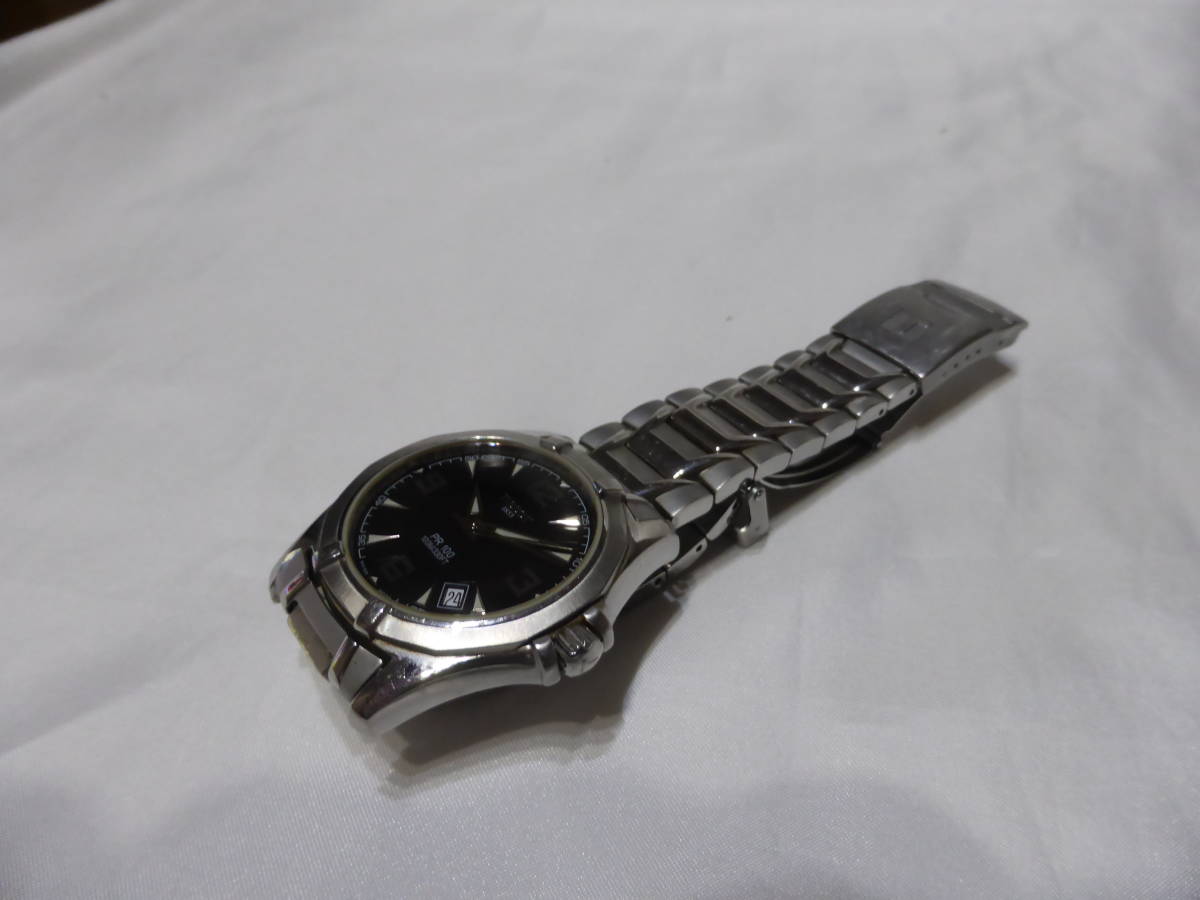 メンズ 美品 TISSOT ティソ PR100 クォーツ 黒文字盤 全コマ付き