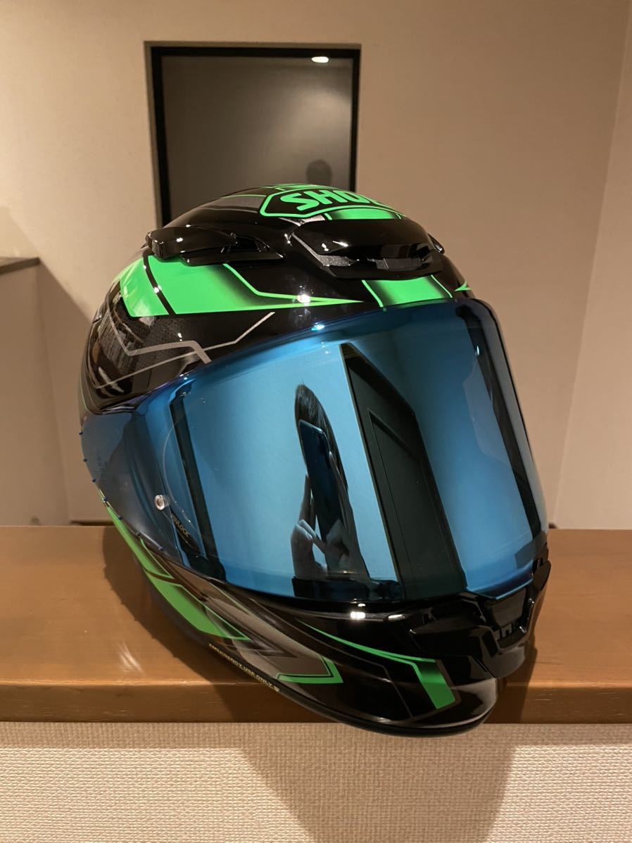 Z-8 SHOEI TC-4 PROLOGUE BLACK⁄GREEN - ショウエイ PROLOGUEゼット 