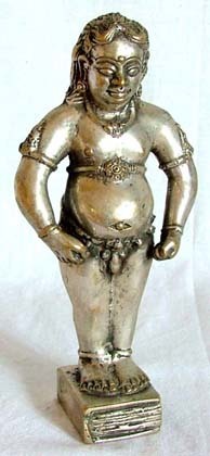 アジアン オブジェ 【裸の男】 人形 金属製 置物 アジアン タイ 