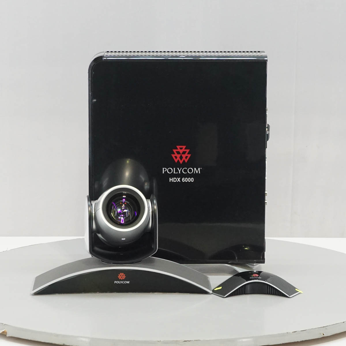 DW 8日保証 POLYCOM HDX 6000 HD NTSC テレビ会議システム MPTZ-9 電源コード リモコン ST02960 ...