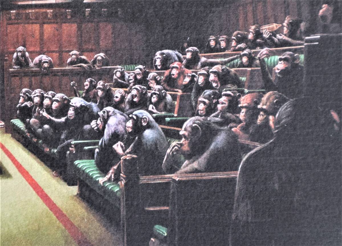 バンクシー Banksy (Monkey Parliament) 猿の国会議事堂☆限定数販売 
