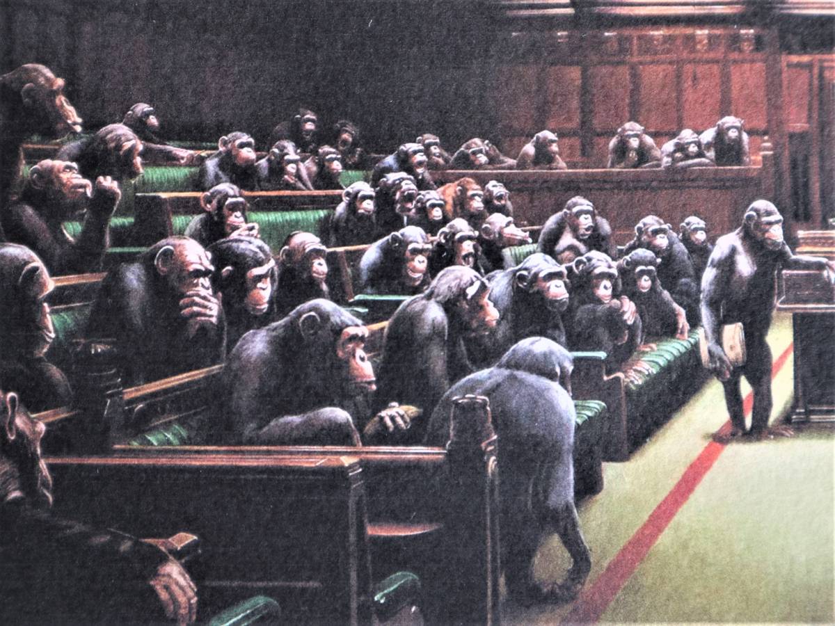 バンクシー Banksy (Monkey Parliament) 猿の国会議事堂☆限定数販売 